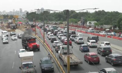 Trabajos de ampliación en km 9 apresura desalojo y genera caos vehicular