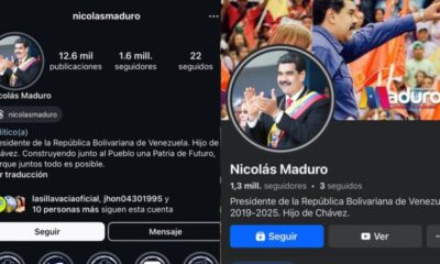 Meta quita verificación a cuentas de Instagram y Facebook de Nicolás Maduro